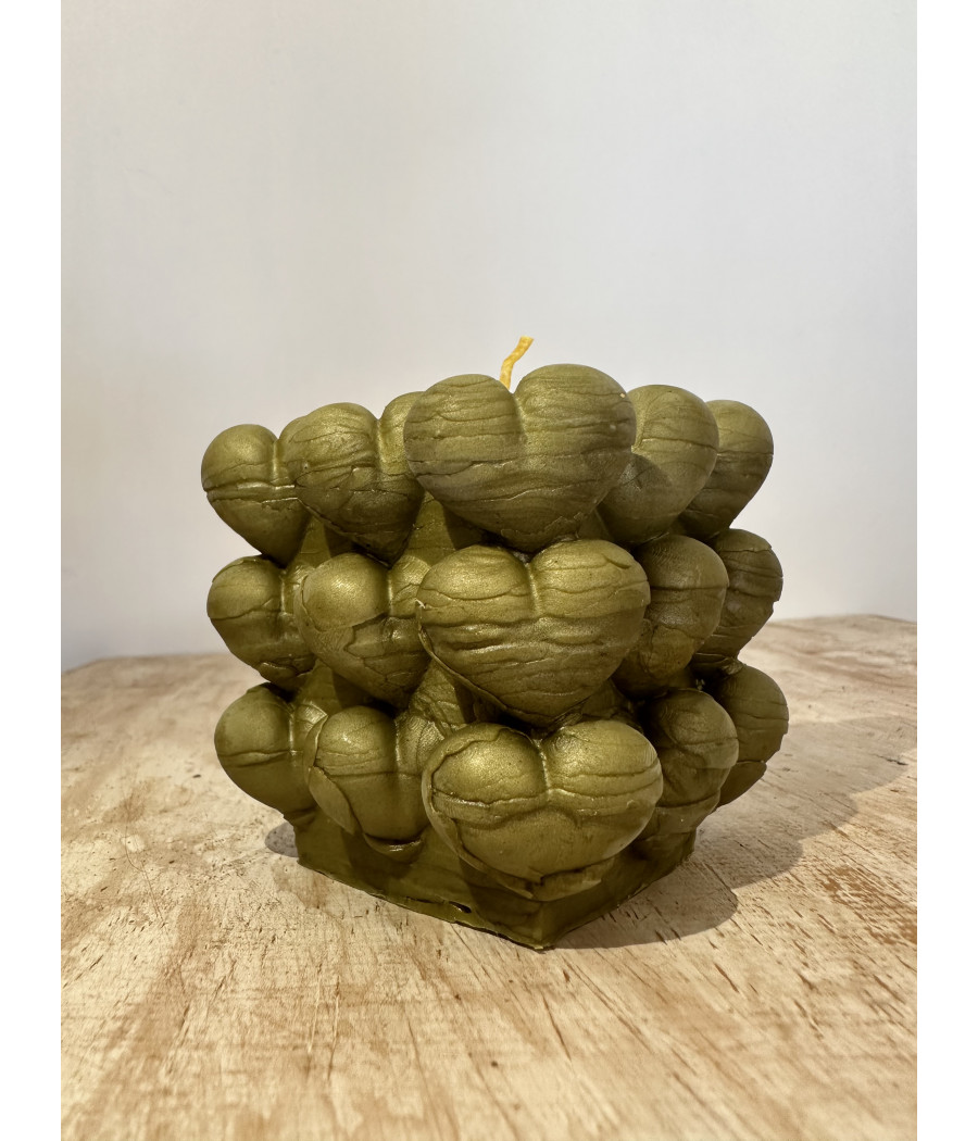 Bougie Cube Cœur