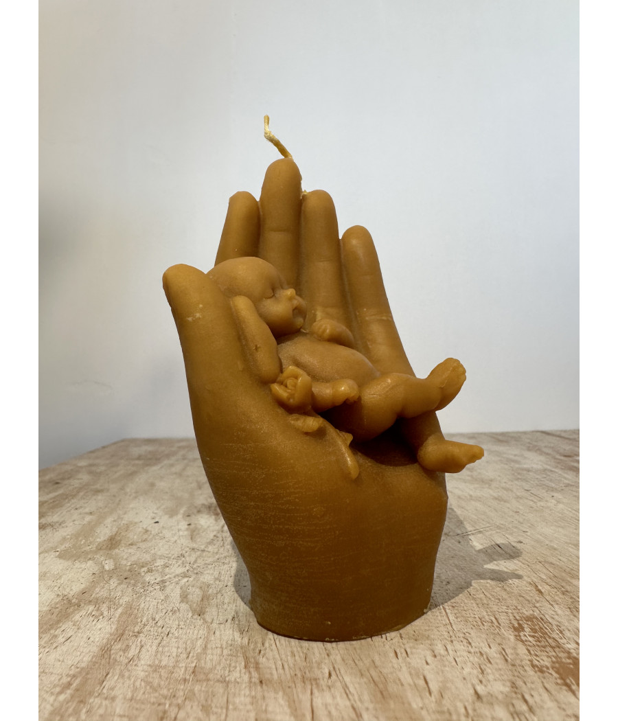 Bougie Main avec un bébé